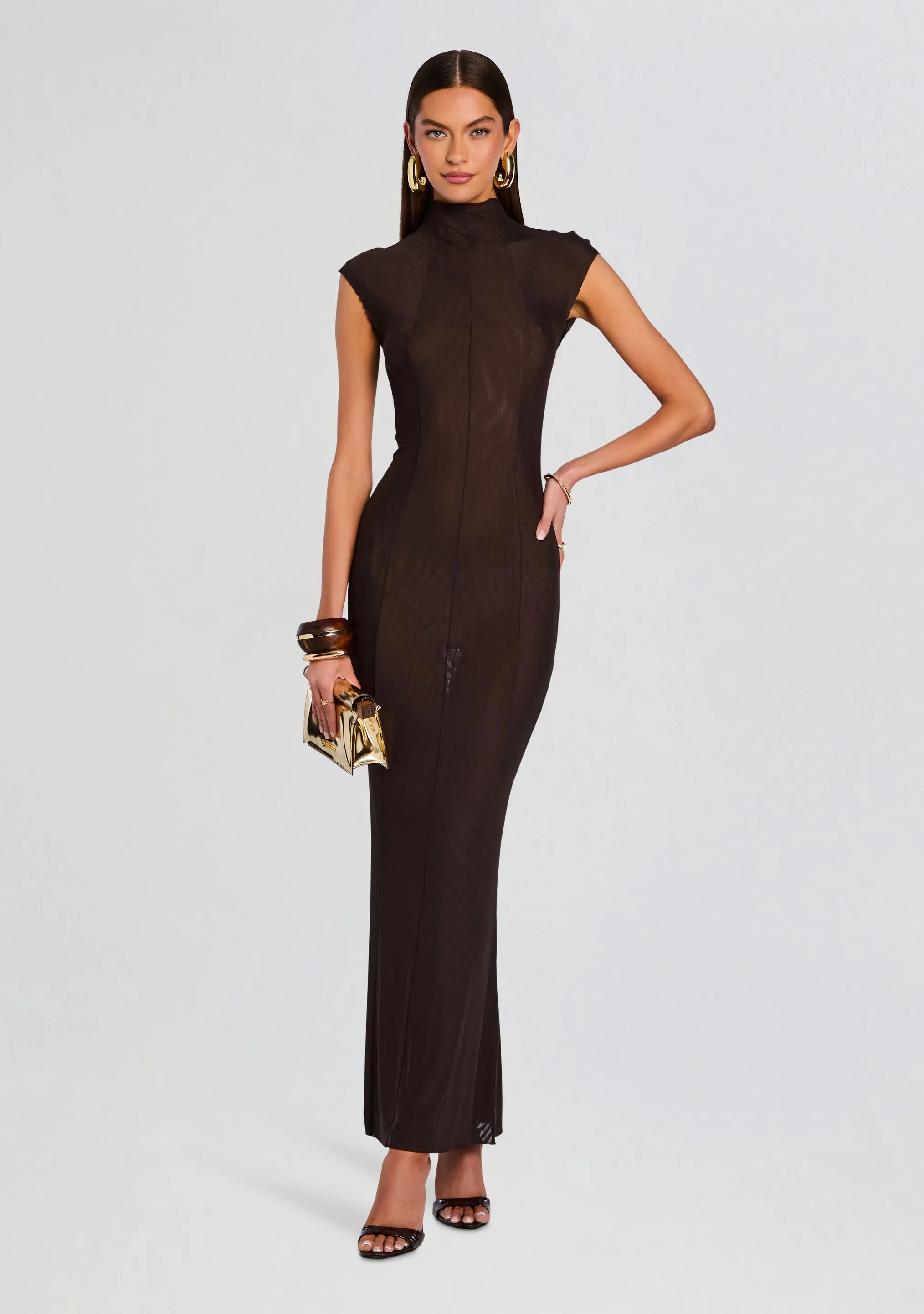 Laissa Mesh Maxi Dress sold by Retrofete product image thumbnail 5