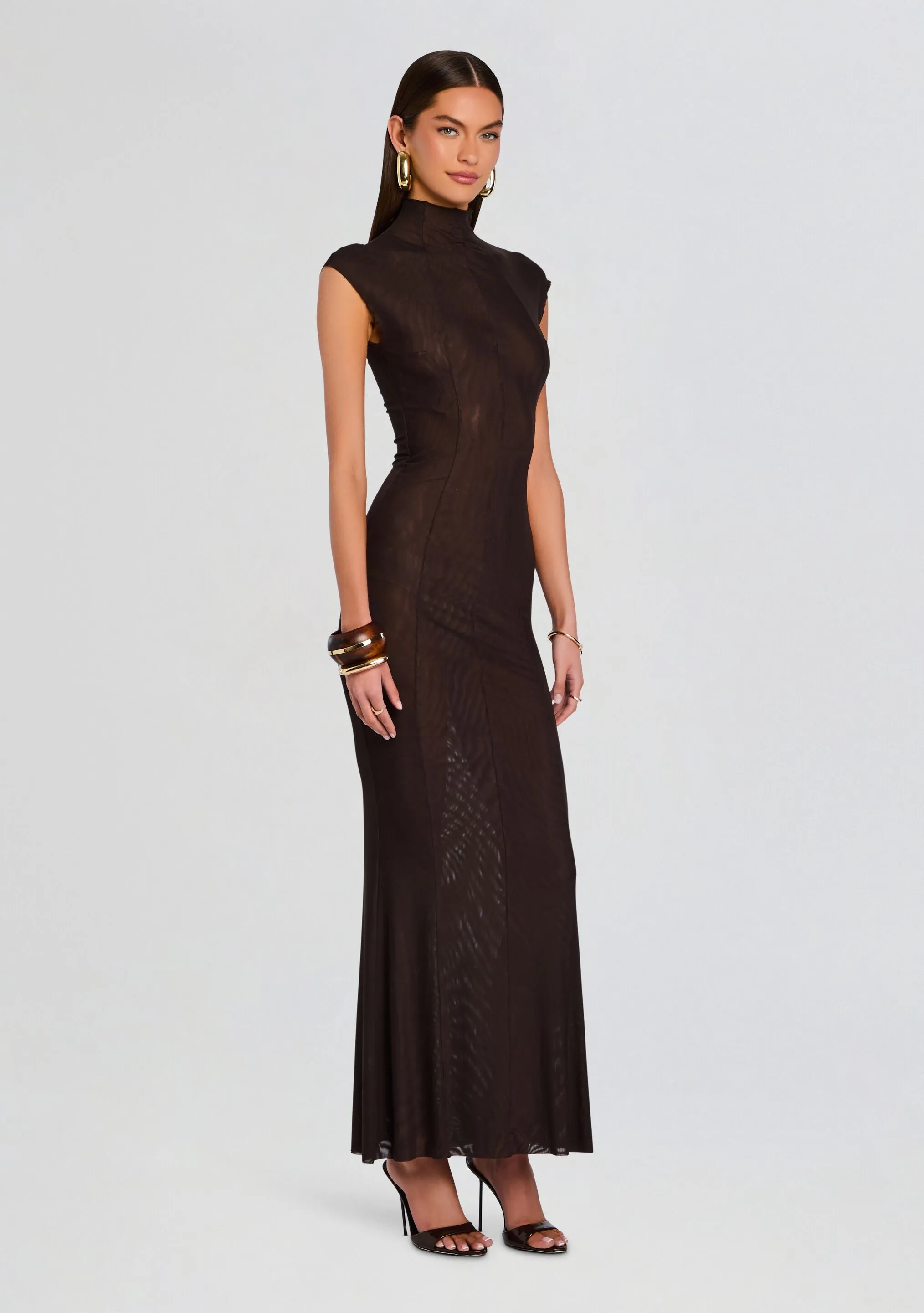 Laissa Mesh Maxi Dress sold by Retrofete product image thumbnail 3