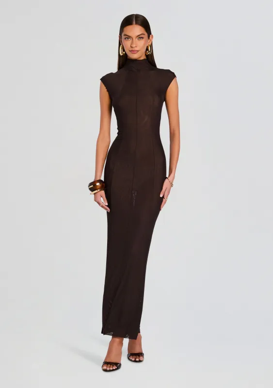 Laissa Mesh Maxi Dress sold by Retrofete