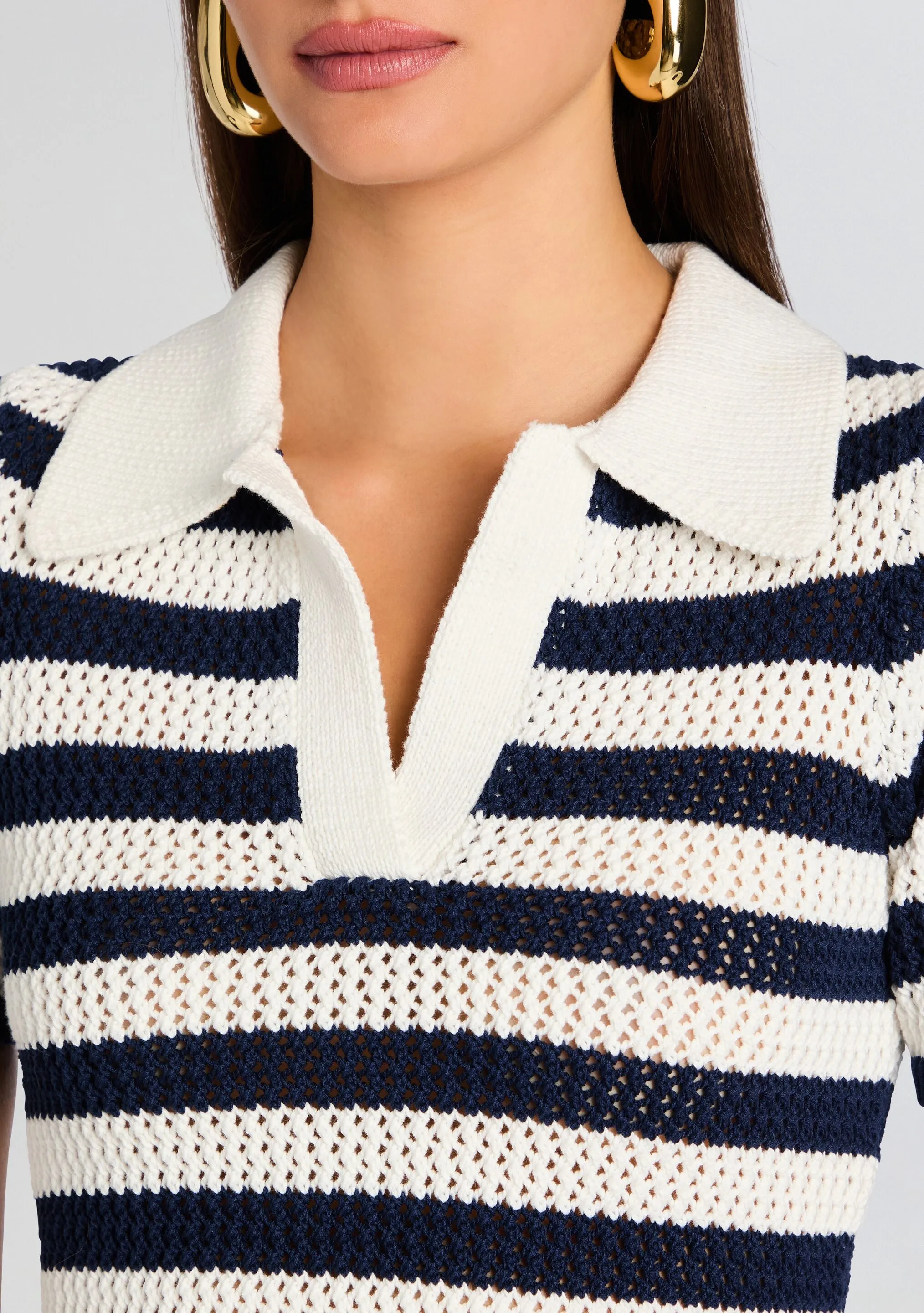 Pax Crochet Polo Top sold by Retrofete product image thumbnail 2