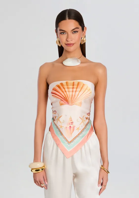 Alivia Silk Top sold by Retrofete