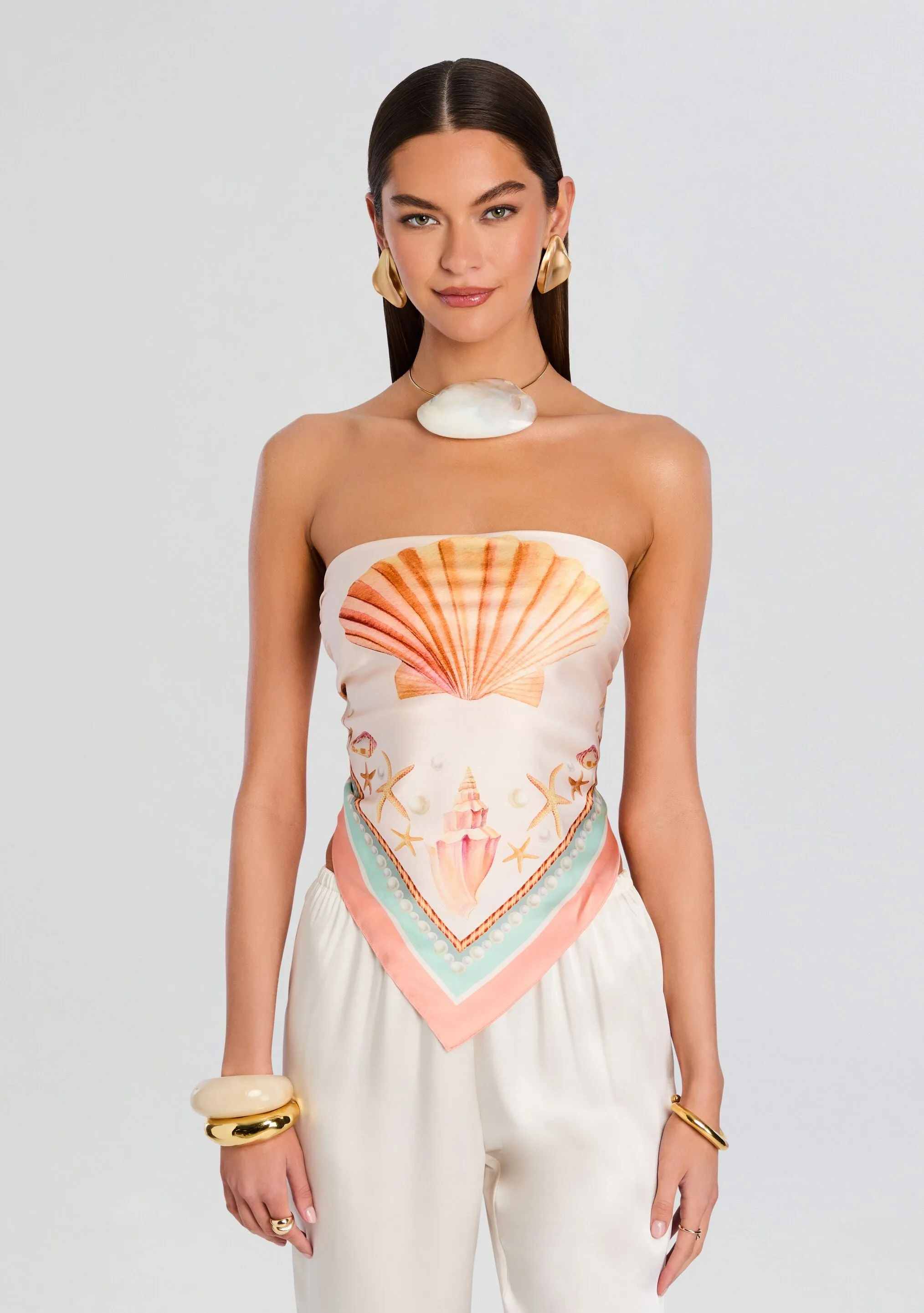Alivia Silk Top sold by Retrofete