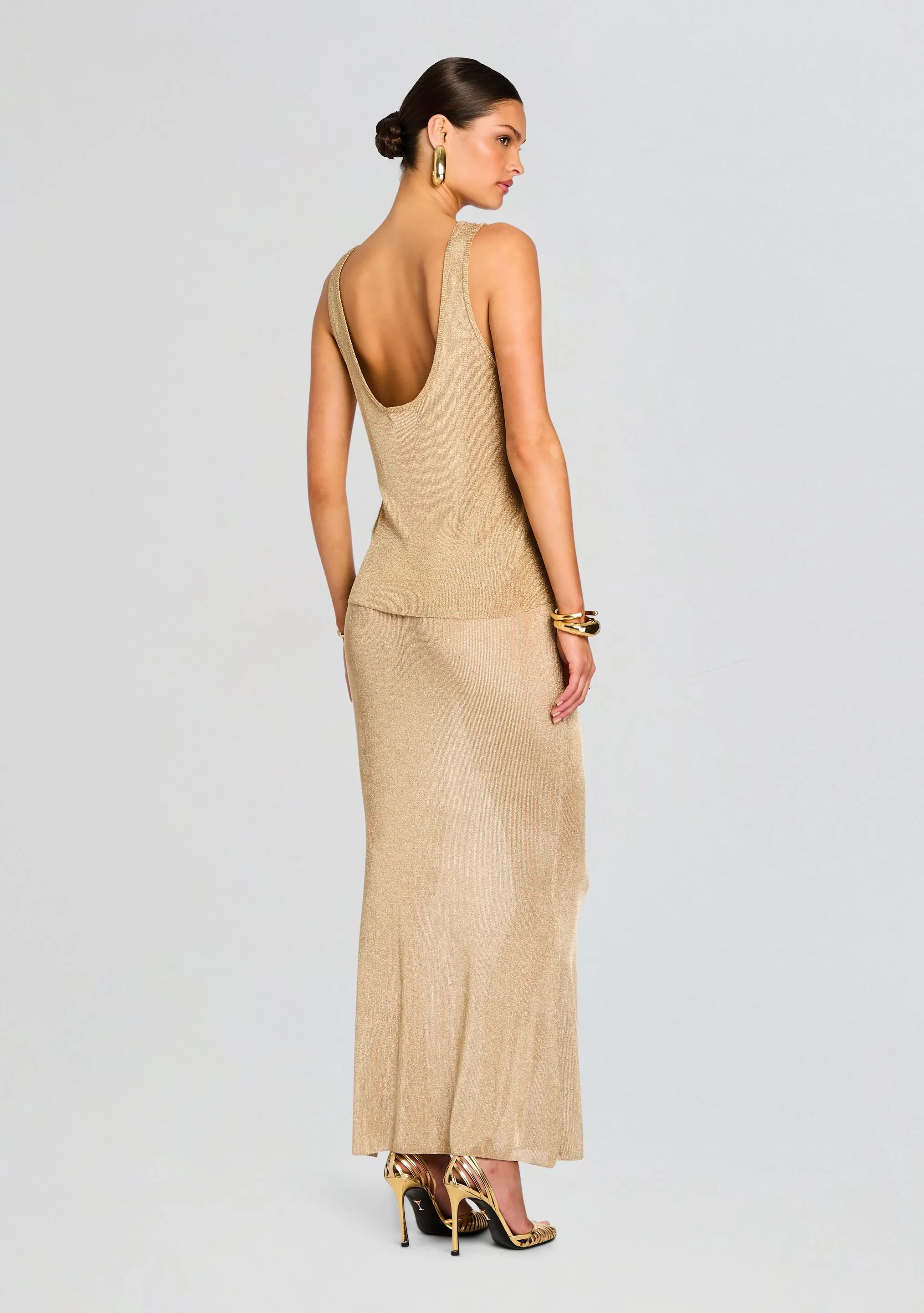 Hero Metallic Knit Tank sold by Retrofete product image thumbnail 3