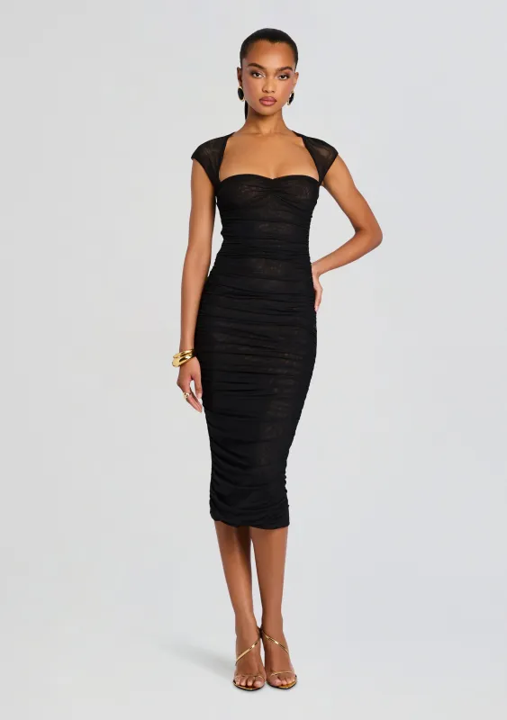 Kylie Mesh Midi Dress sold by Retrofete