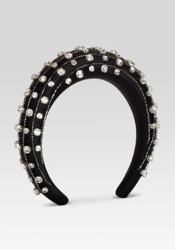 Marnie Chunky Crystal Headband sold by Retrofete