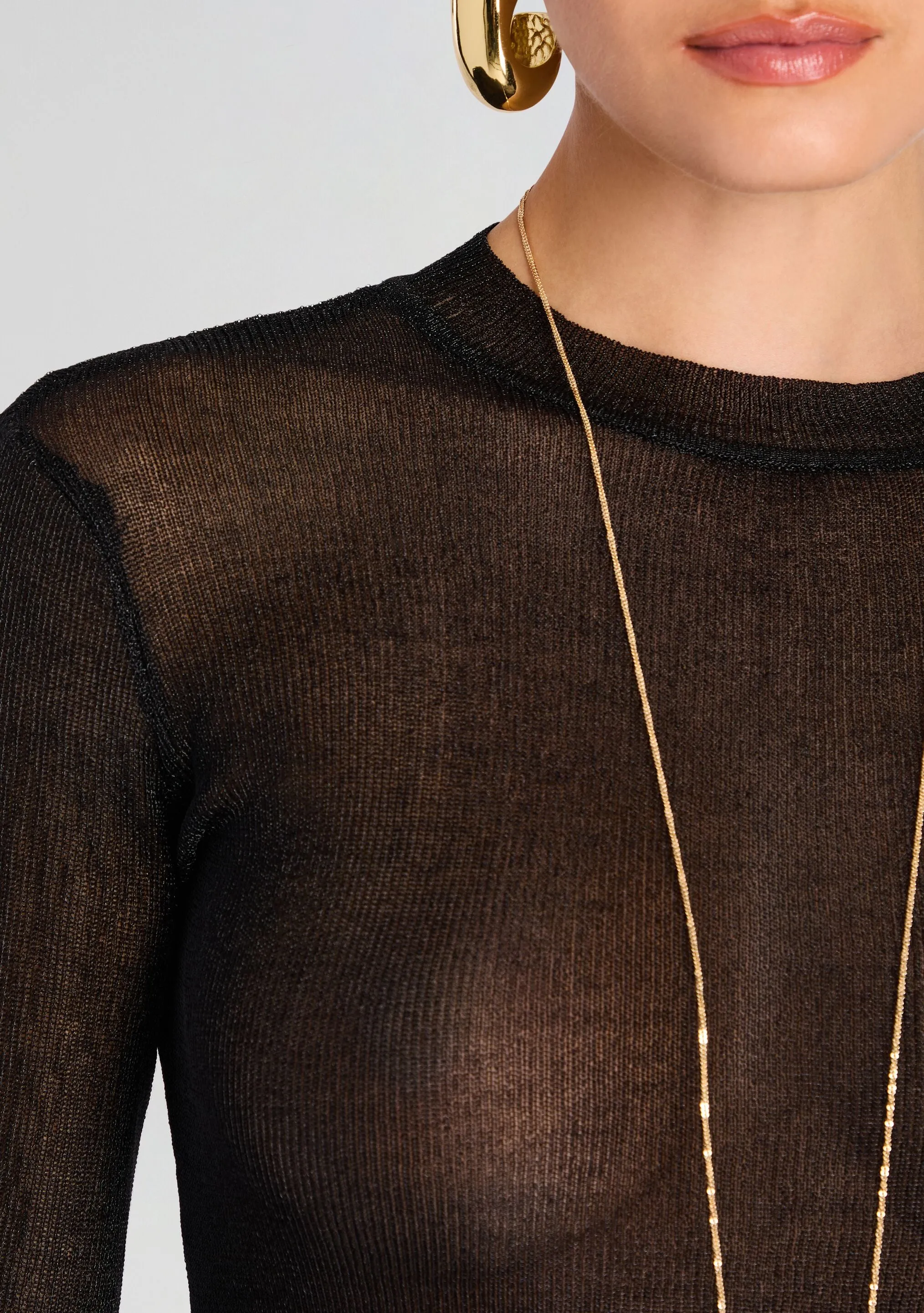 Ines Metallic Knit Top sold by Retrofete product image thumbnail 2