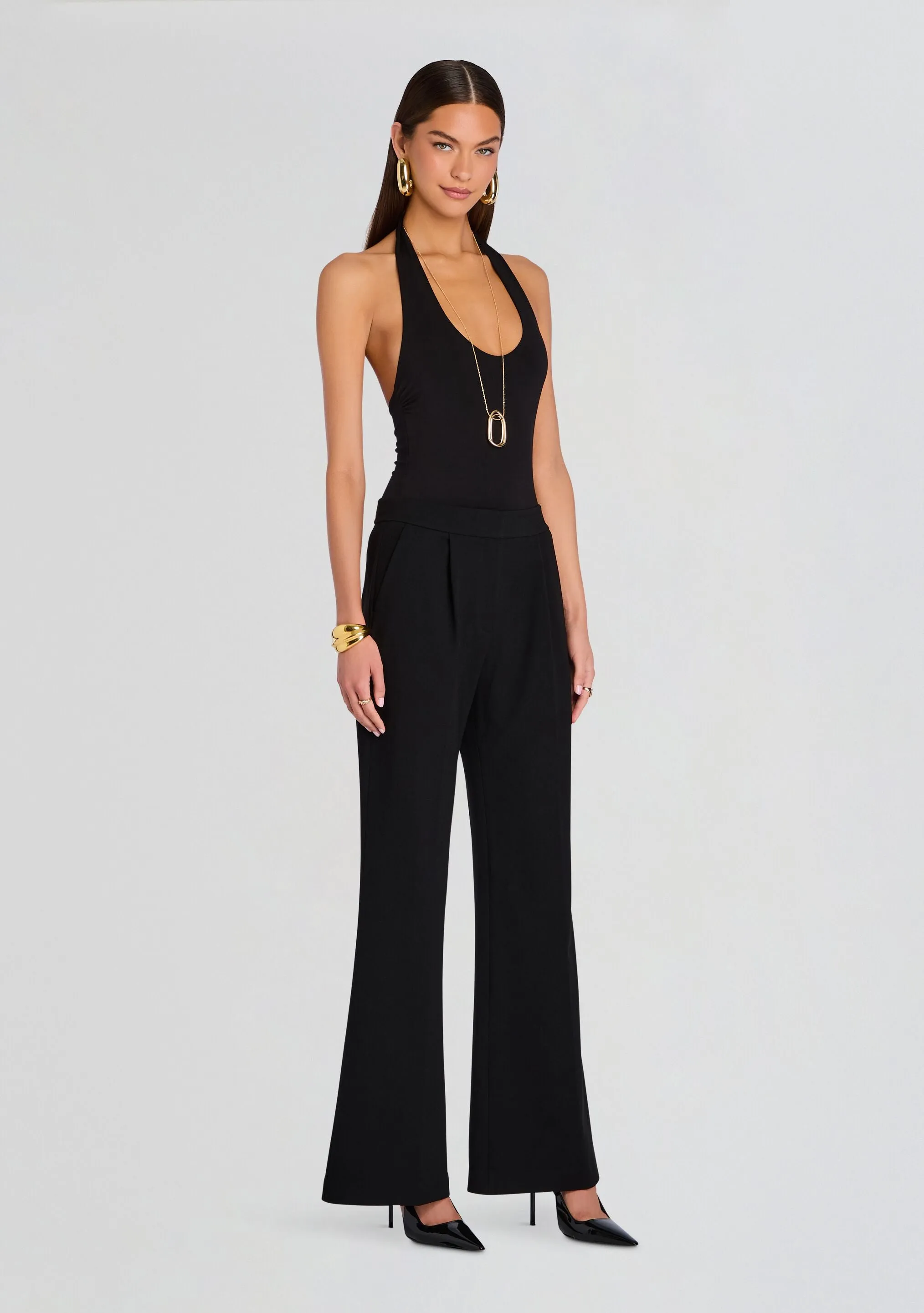 Pin Tuck Palazzo Pant sold by Retrofete product image thumbnail 3