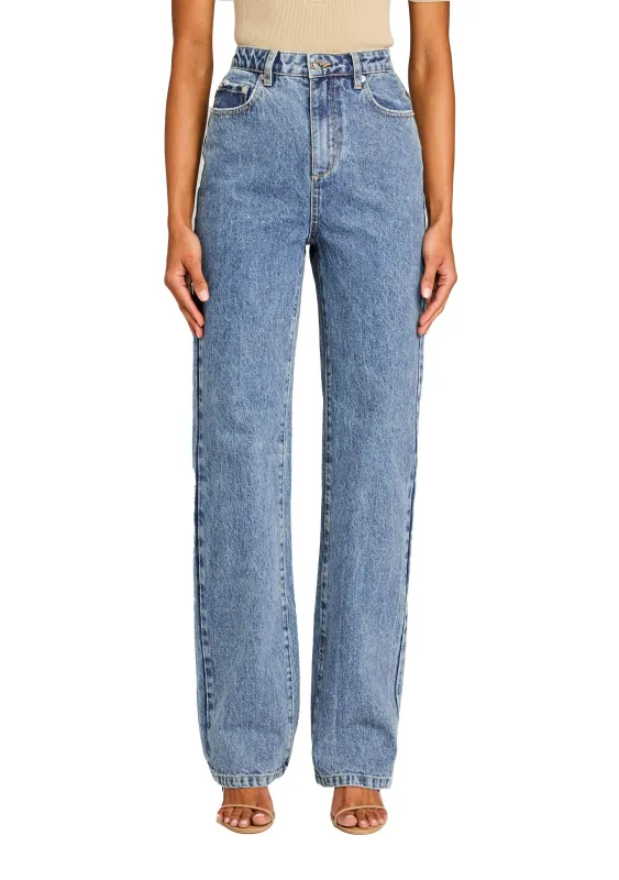 Brooklyn High Rise Straight Jean sold by Retrofete