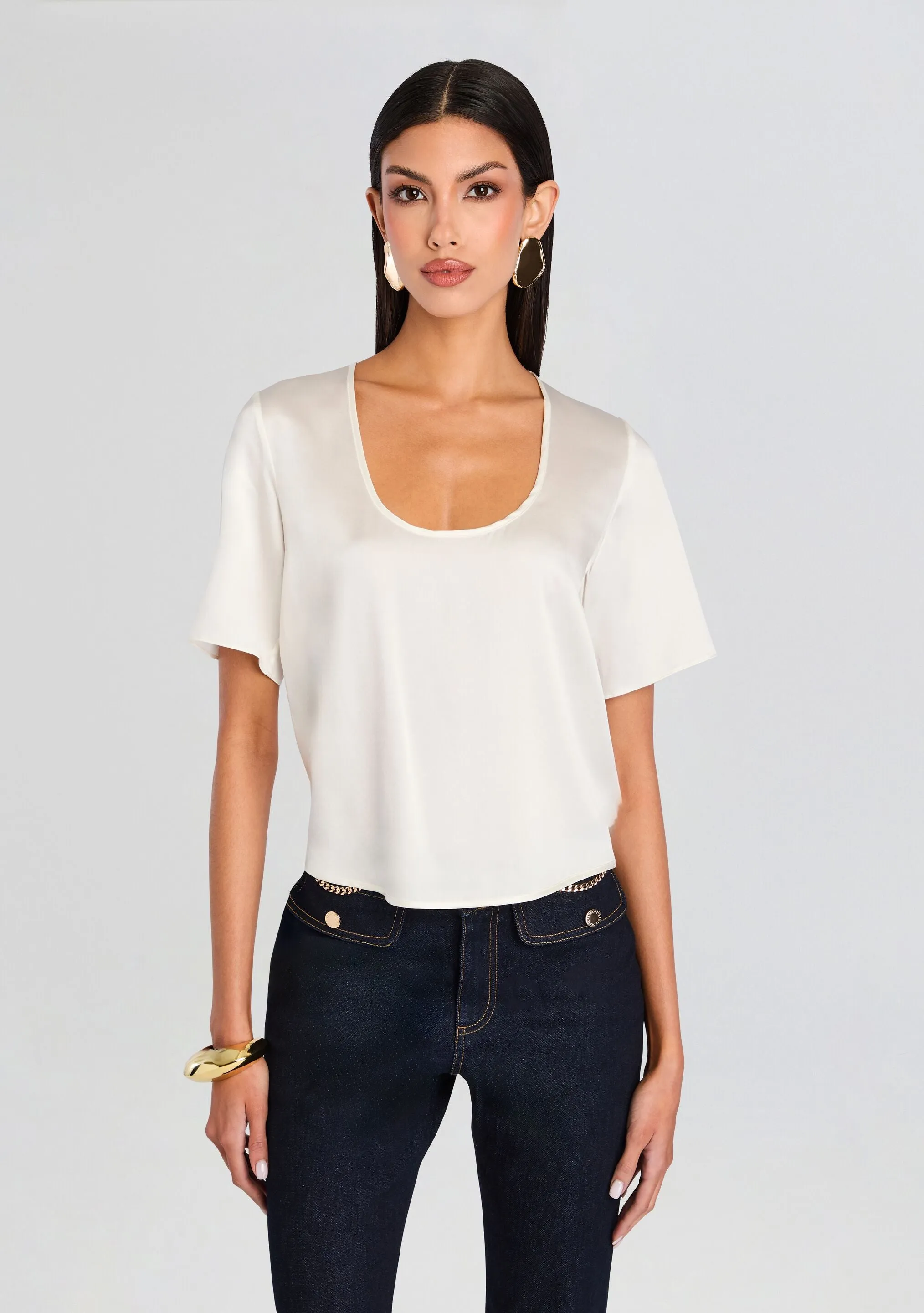 Evangelista Silk Top sold by Retrofete