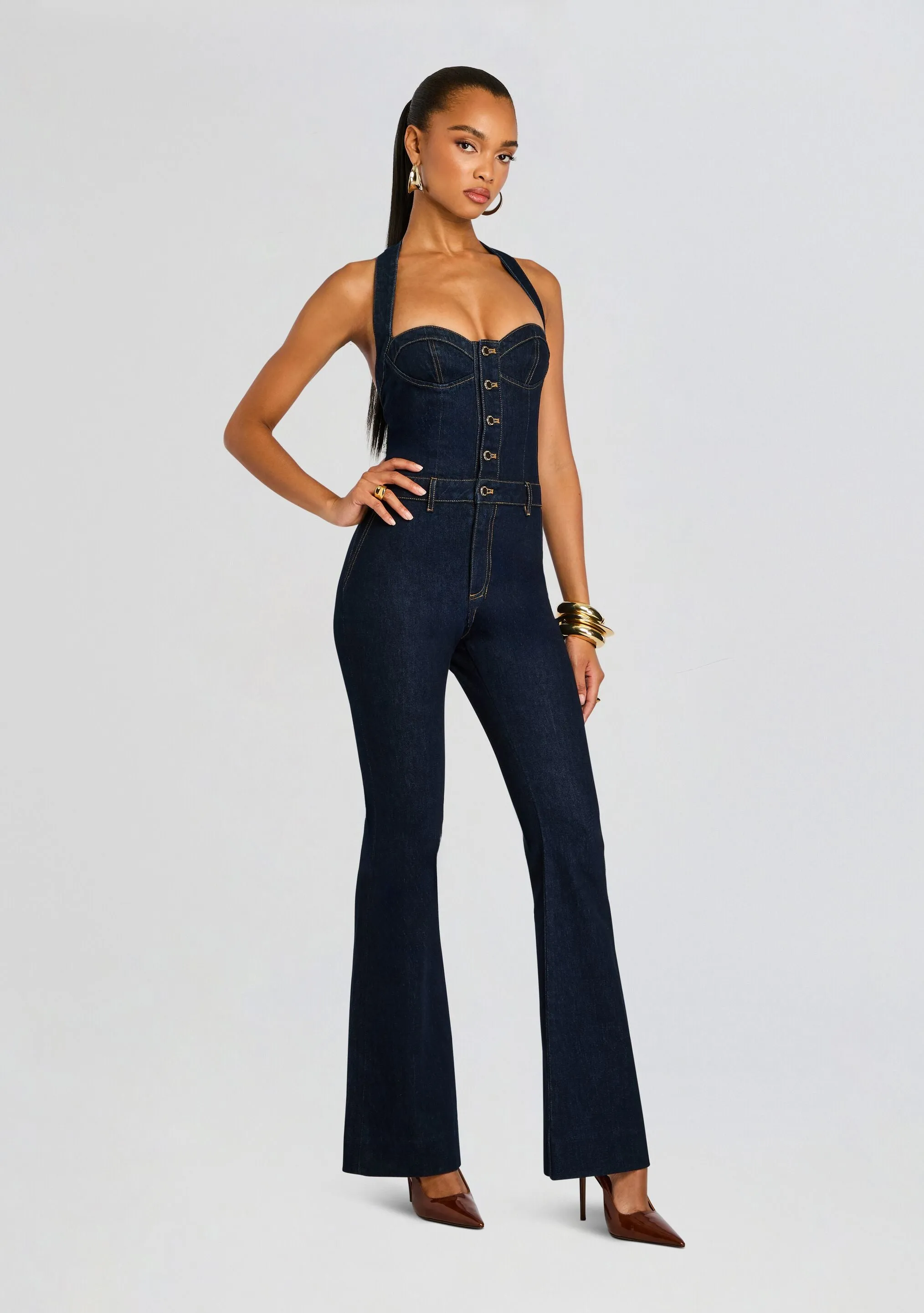 Irma Denim Jumpsuit sold by Retrofete product image thumbnail 3