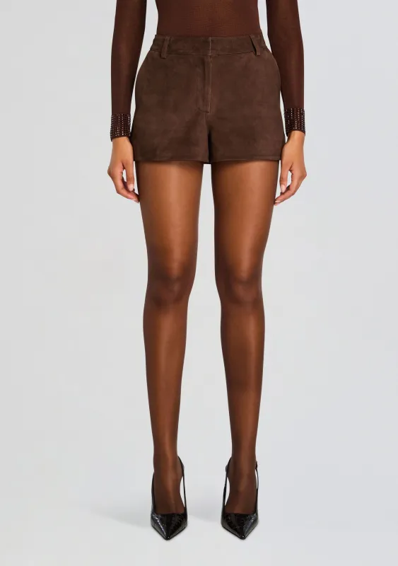 Naya Suede Leather Short sold by Retrofete
