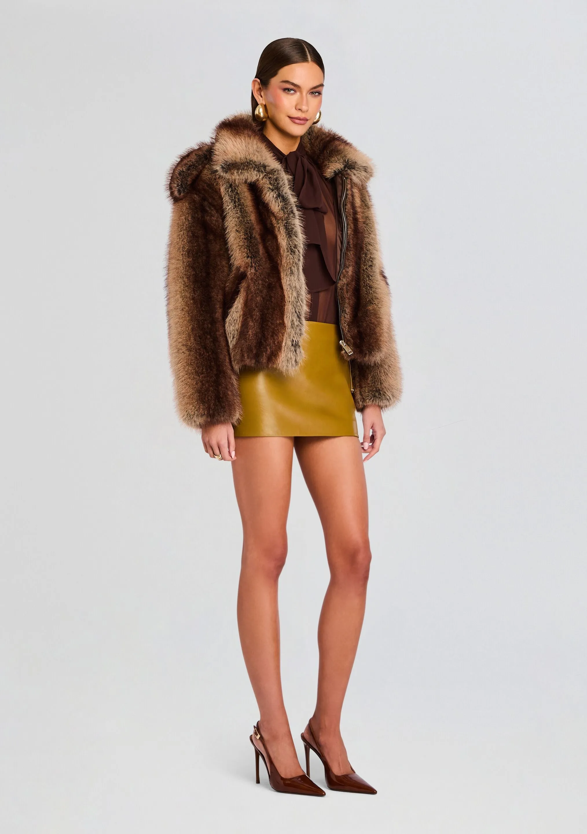 Segrid Faux Fur Bomber sold by Retrofete product image thumbnail 3