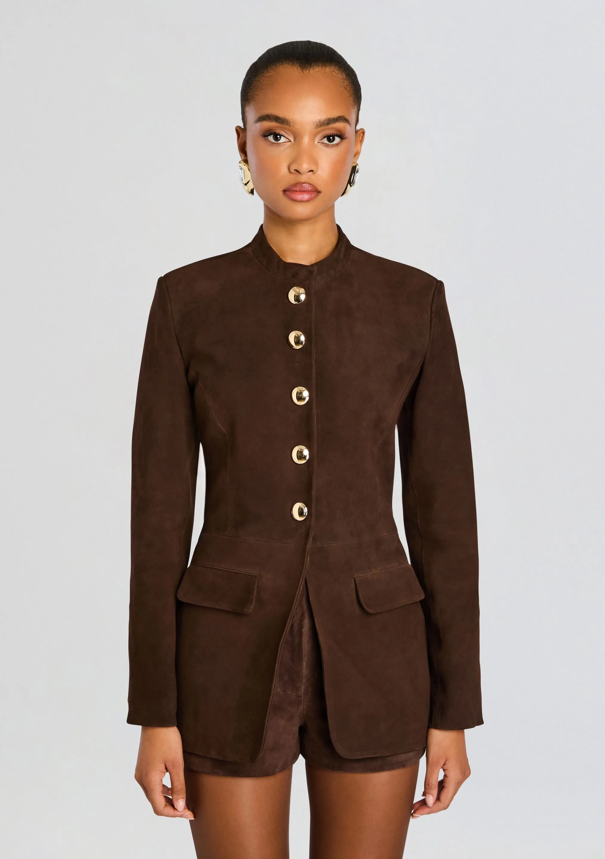 Callandra Suede Leather Jacket sold by Retrofete