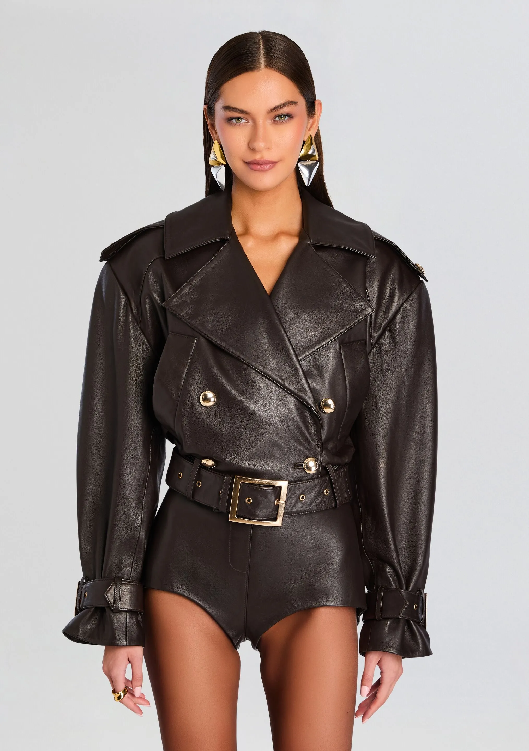 Malene Leather Jacket sold by Retrofete