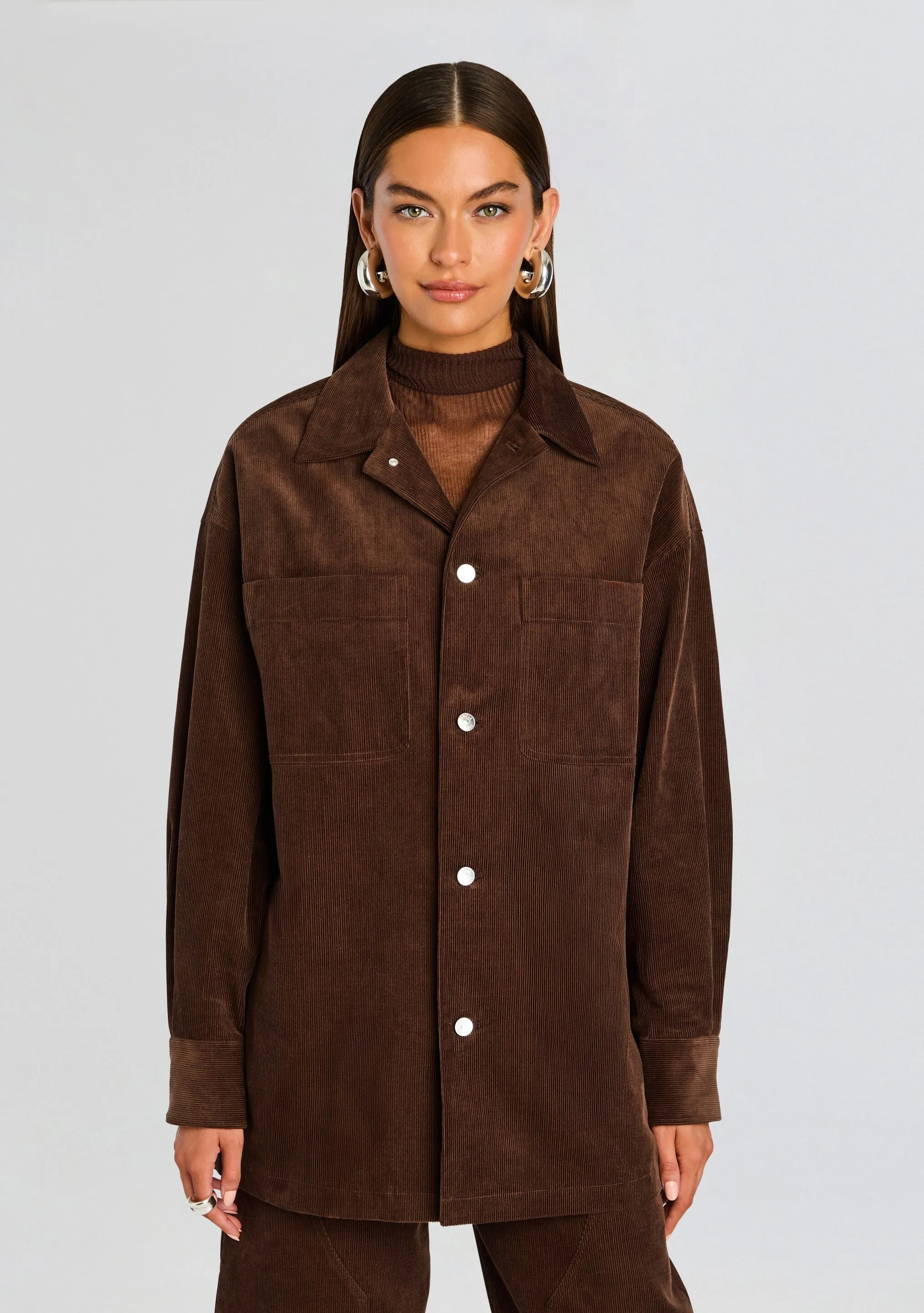 April Corduroy Shacket sold by Retrofete