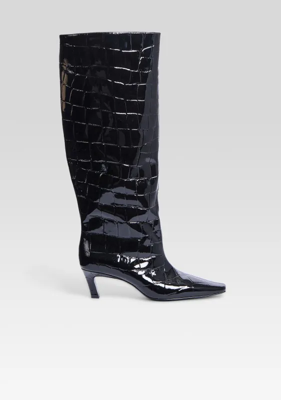 Taliah Leather Boot sold by Retrofete