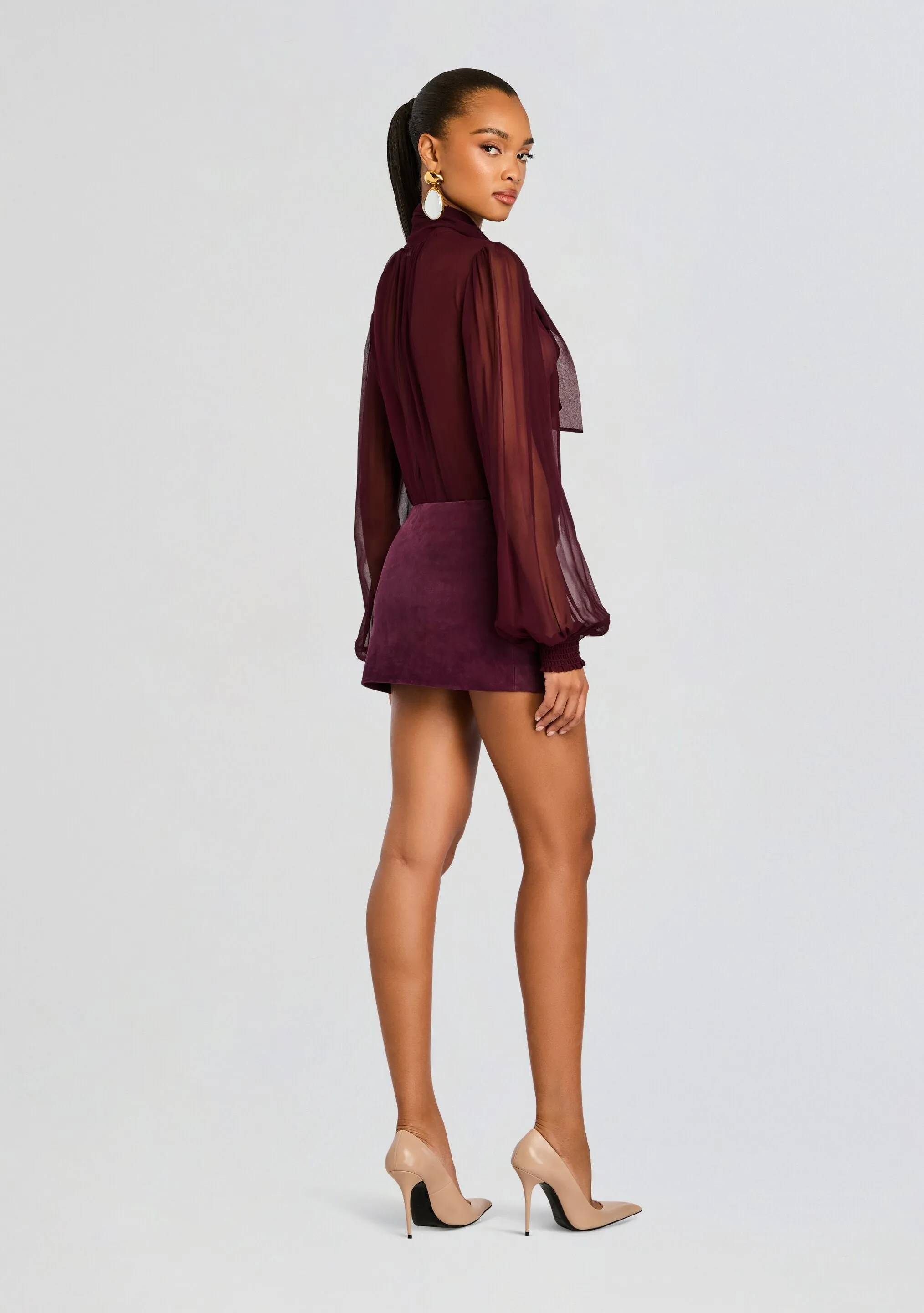 Valerie Suede Leather Skirt sold by Retrofete product image thumbnail 4