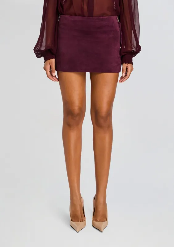 Valerie Suede Leather Skirt sold by Retrofete