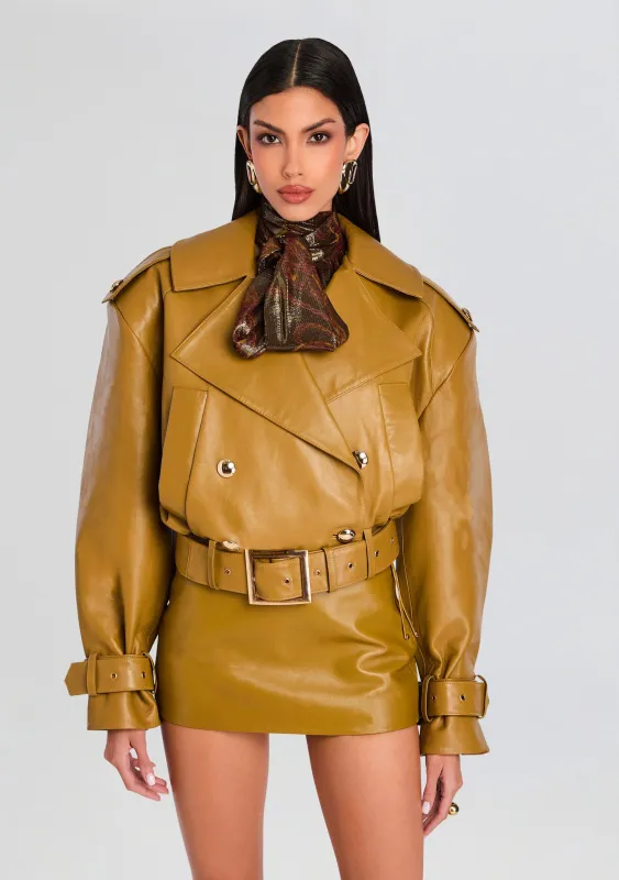 Malene Leather Jacket sold by Retrofete