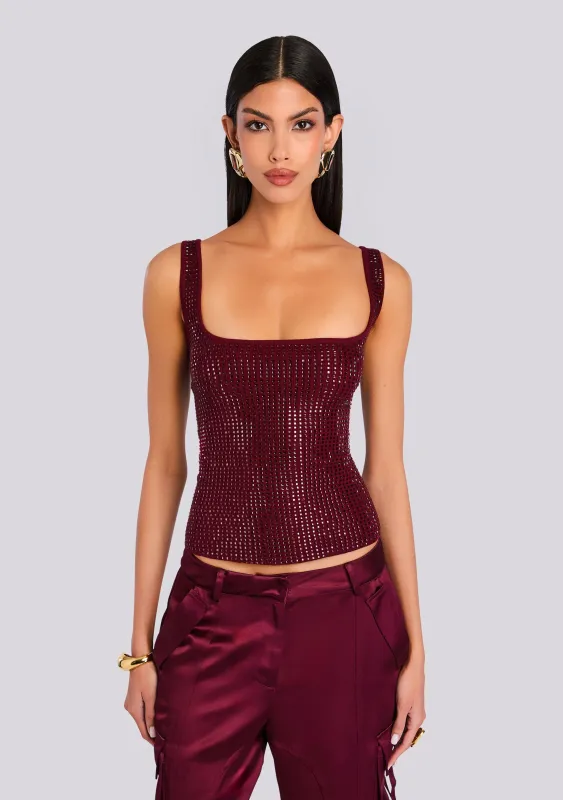 Marzia Embellished Top sold by Retrofete