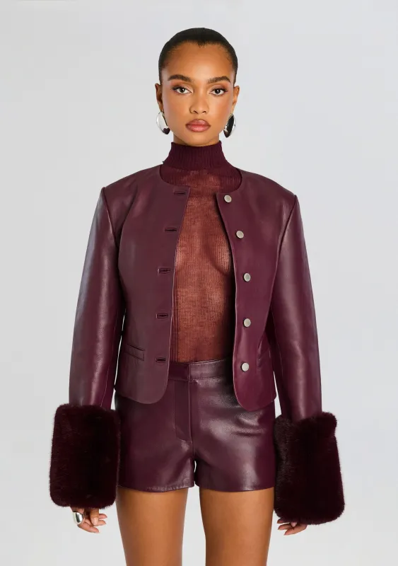 Talvi Leather Jacket sold by Retrofete