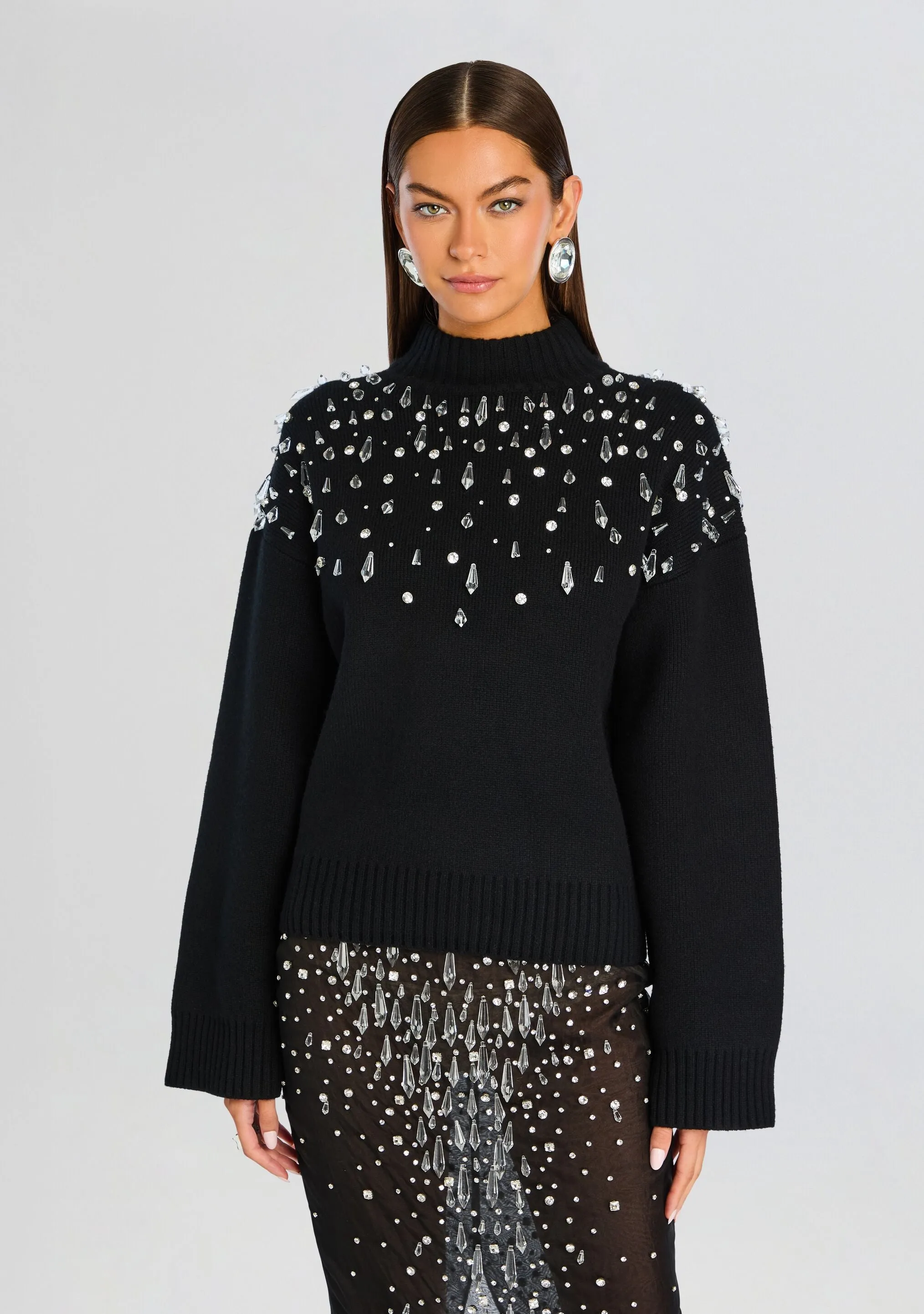 Christa Embellished Sweater sold by Retrofete