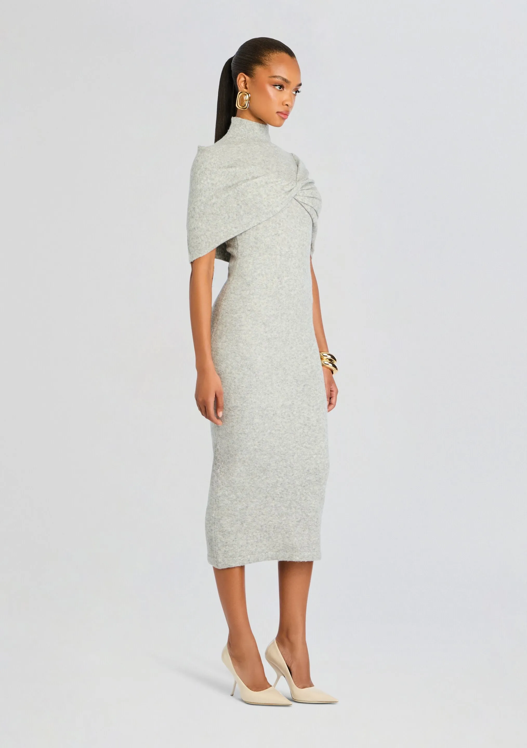 Wisteria Knit Midi Dress sold by Retrofete product image thumbnail 3