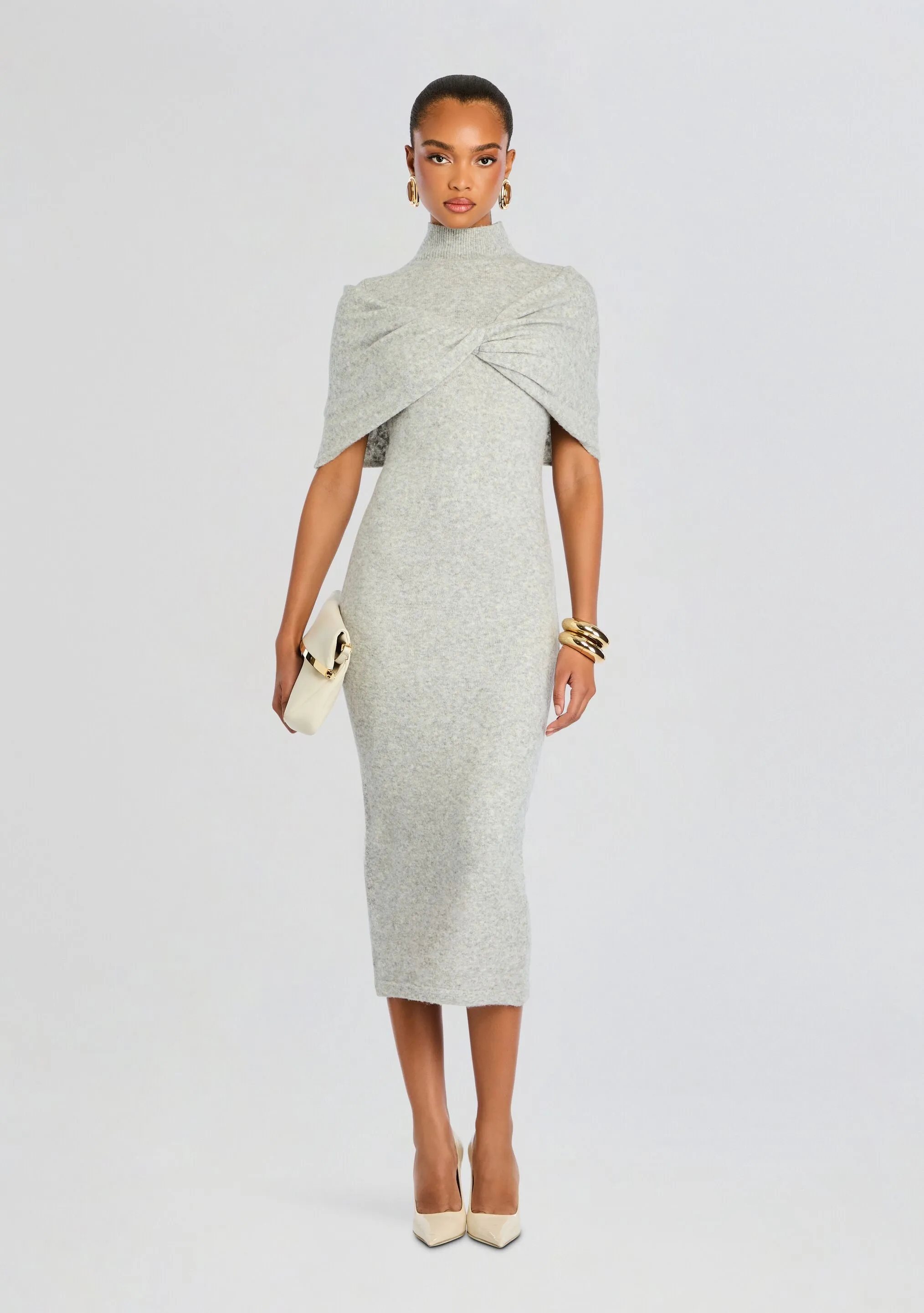 Wisteria Knit Midi Dress sold by Retrofete product image thumbnail 5