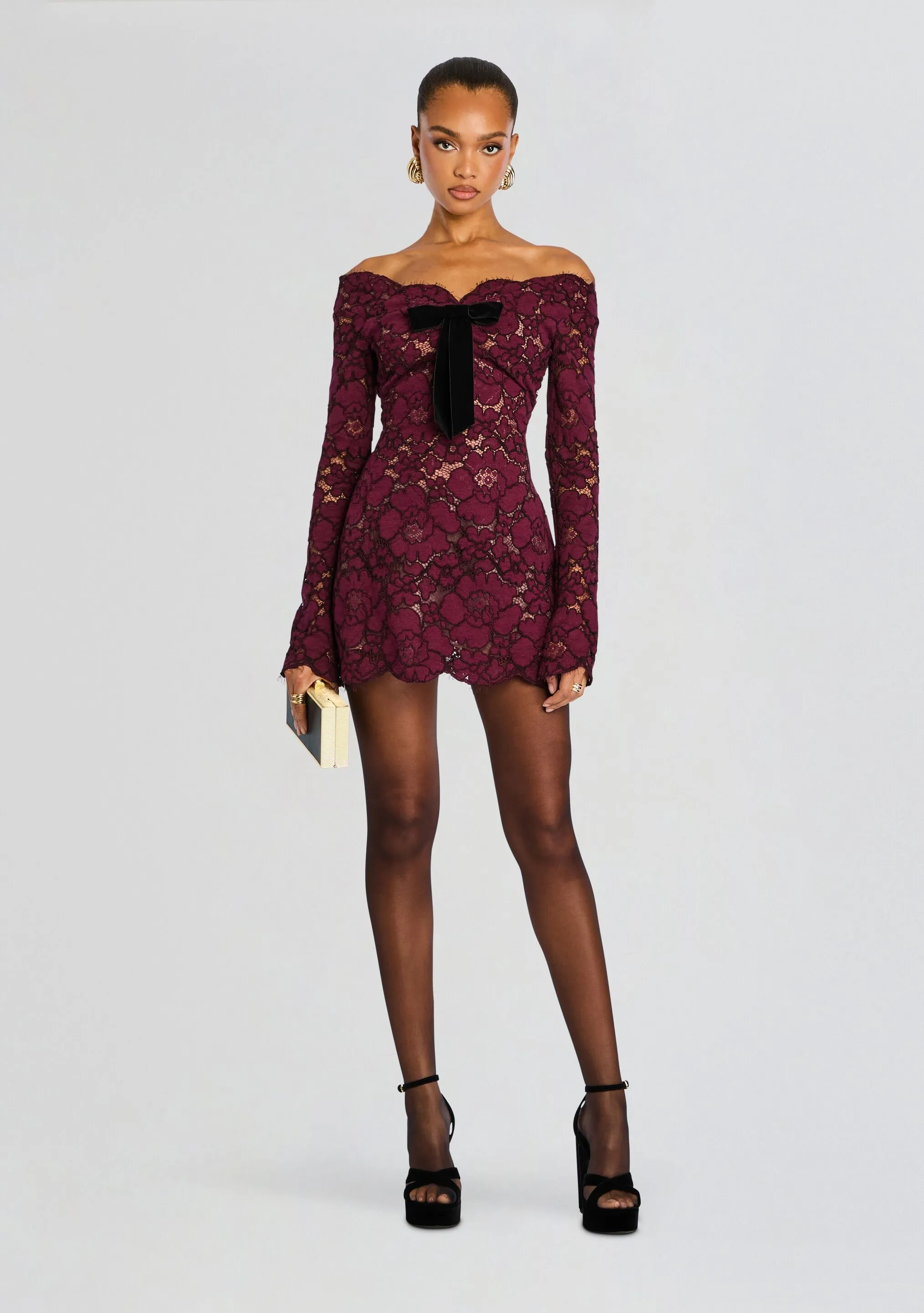 Perdita Lace Dress sold by Retrofete
