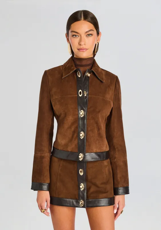 Nanna Suede Leather Jacket sold by Retrofete