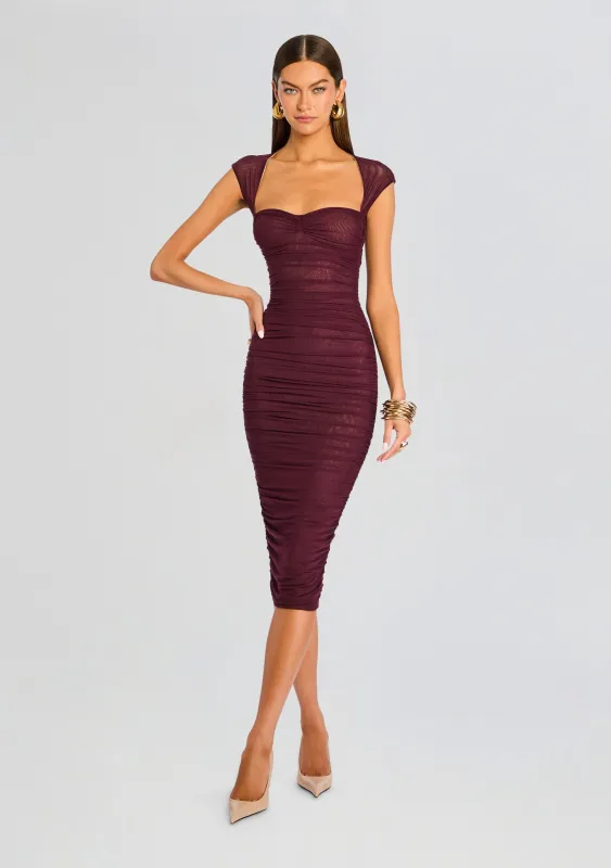Kylie Mesh Midi Dress sold by Retrofete
