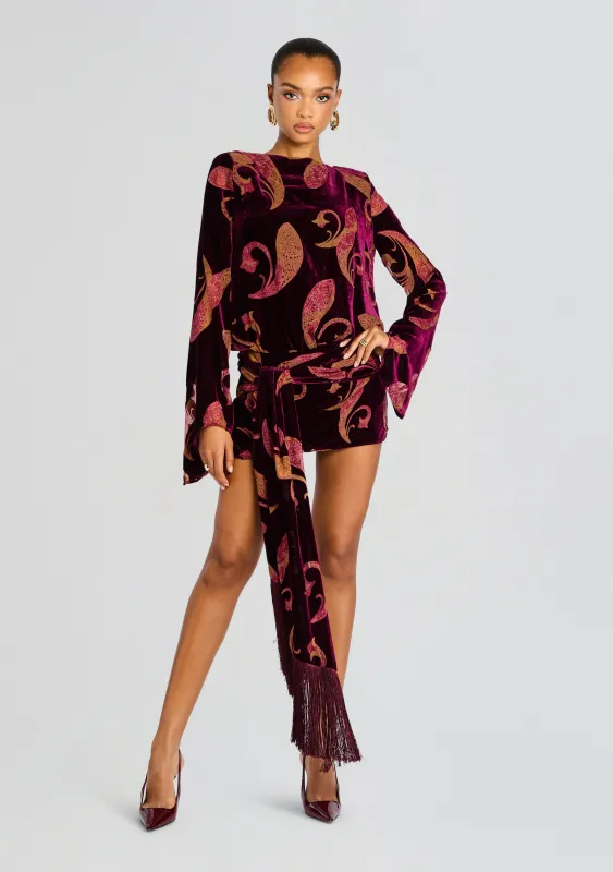 Thesaly Velvet Dress sold by Retrofete