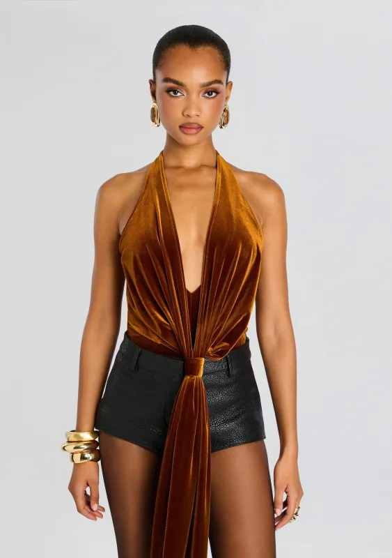 Vika Velvet Bodysuit sold by Retrofete