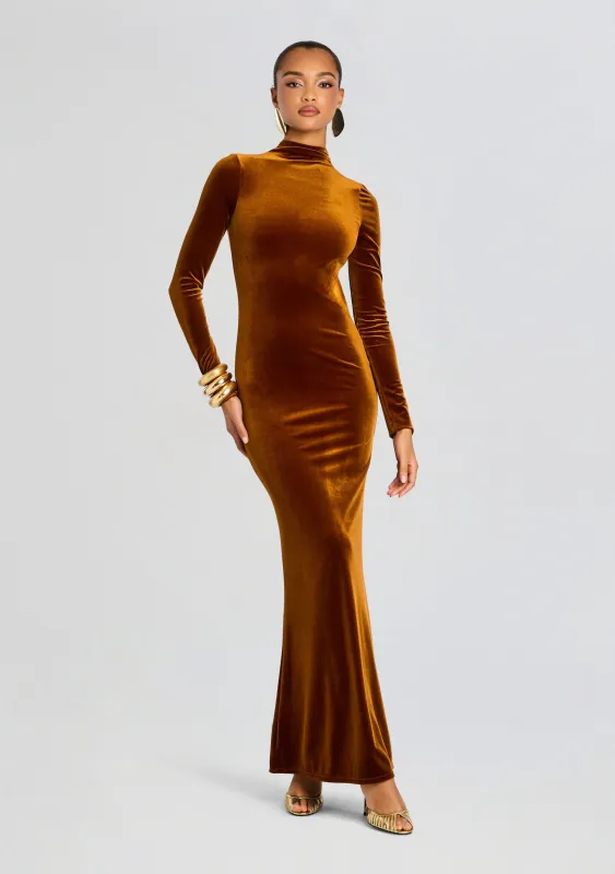 Viola Velvet Dress sold by Retrofete