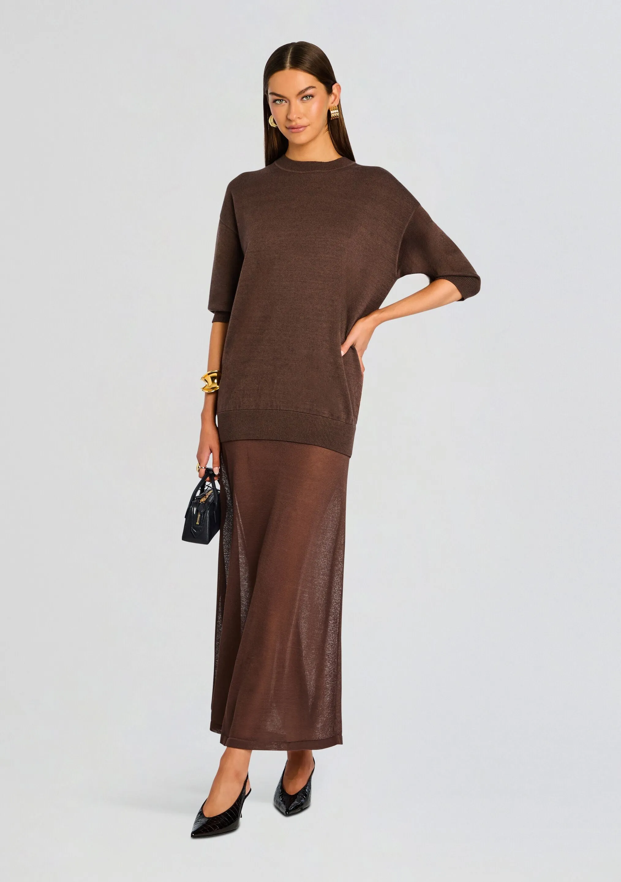 Arwen Knit Maxi Dress sold by Retrofete product image thumbnail 5