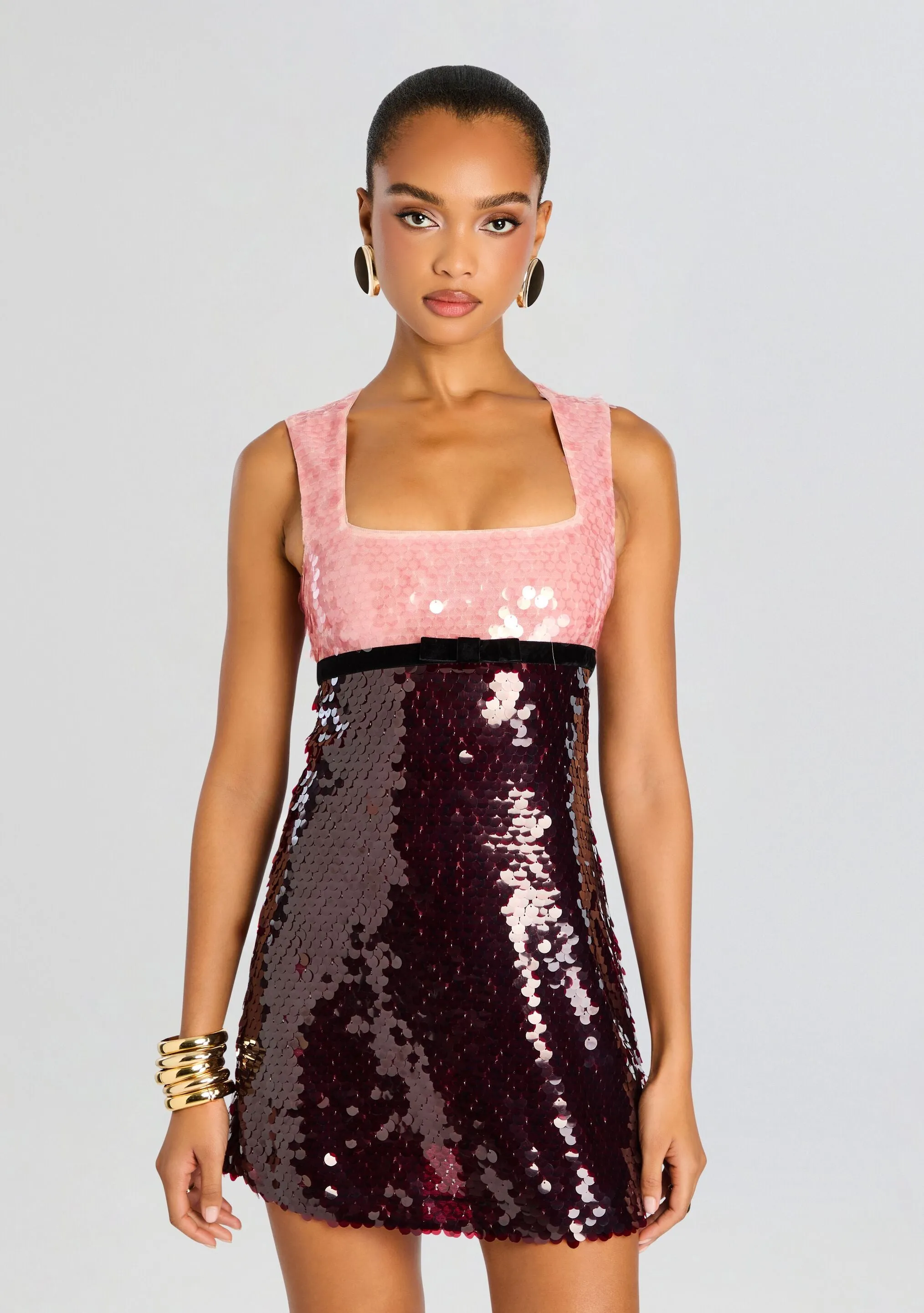 Amethyst Sequin Dress sold by Retrofete product image thumbnail 5