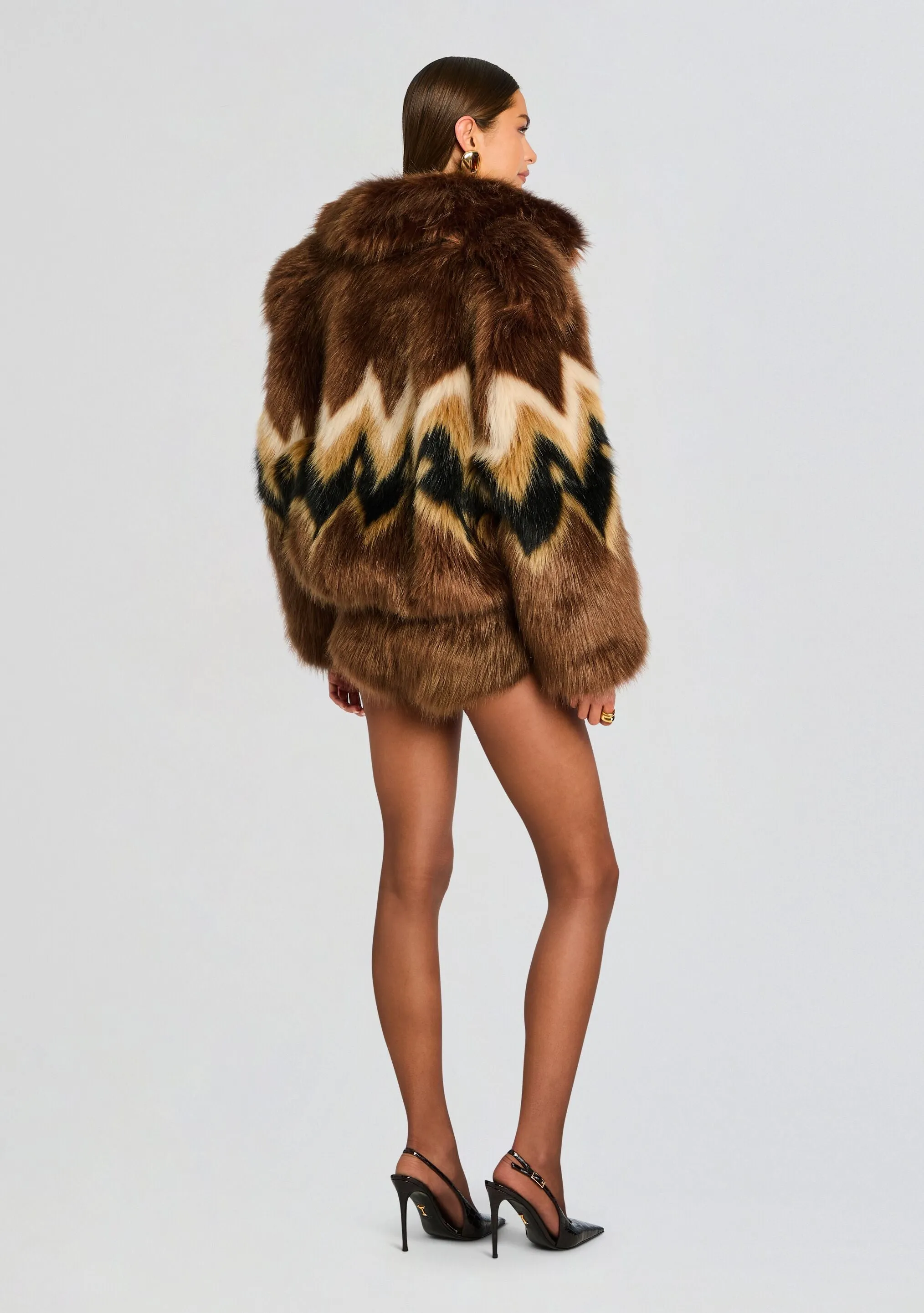 Ismay Faux Fur Bomber sold by Retrofete product image thumbnail 4