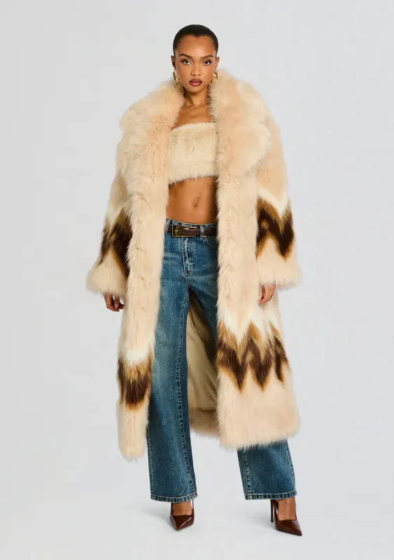 Magali  Faux Fur Coat sold by Retrofete