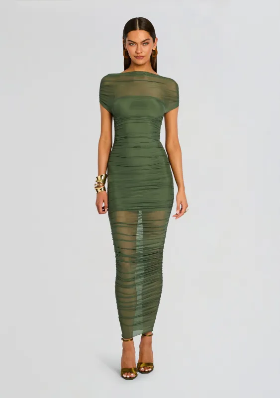 Noel Mesh Midi Dress sold by Retrofete