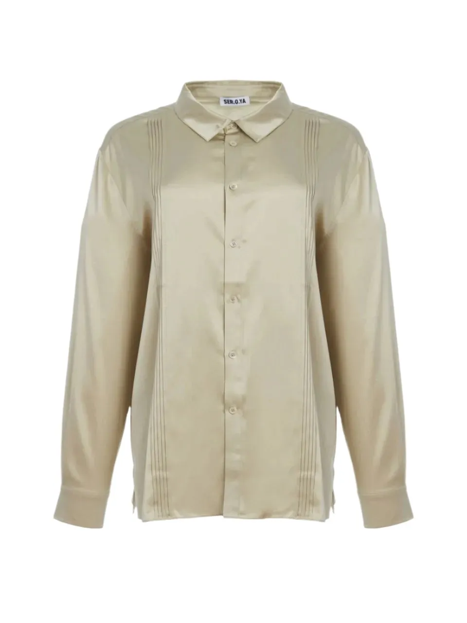 Antoni Silk Button Down sold by Retrofete