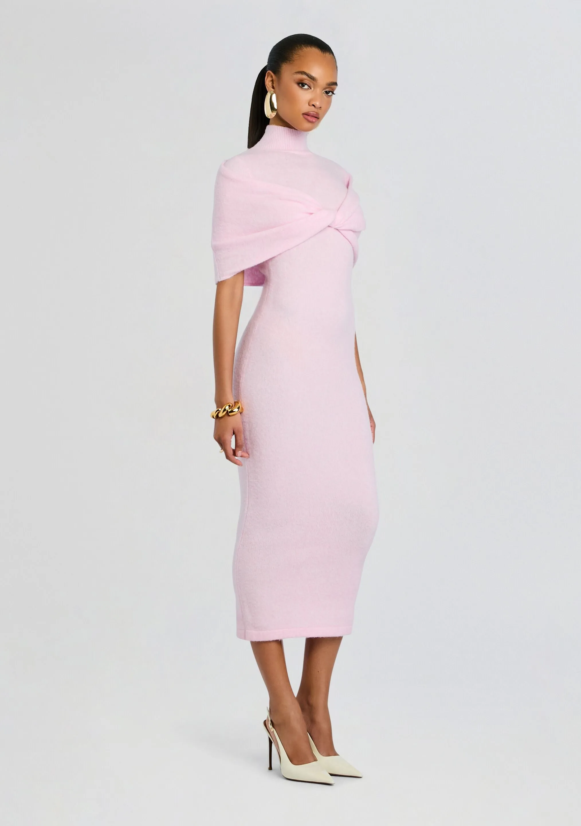 Wisteria Knit Midi Dress sold by Retrofete product image thumbnail 3