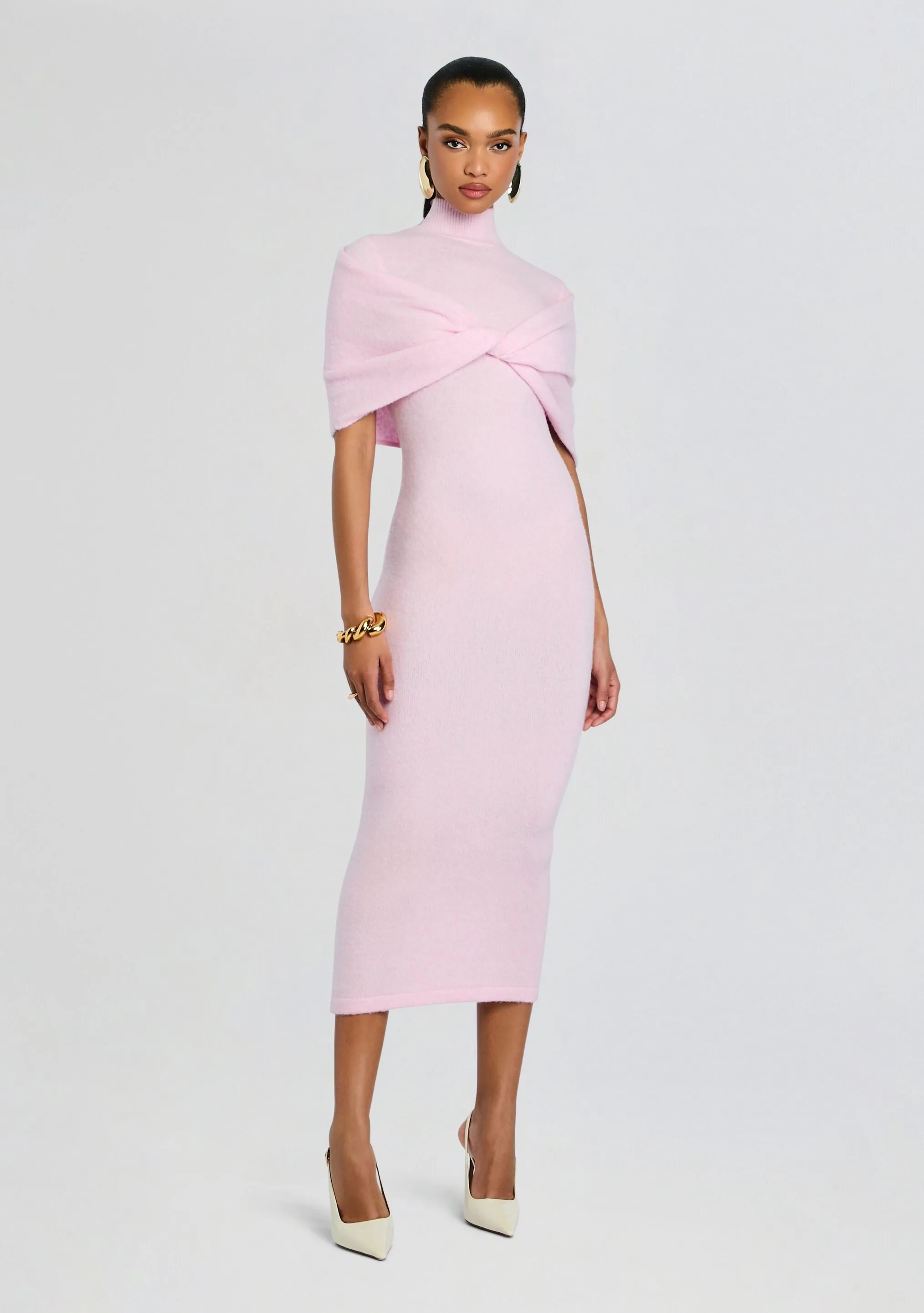 Wisteria Knit Midi Dress sold by Retrofete