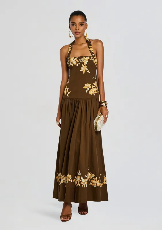 Bota Halter Maxi Dress sold by Retrofete