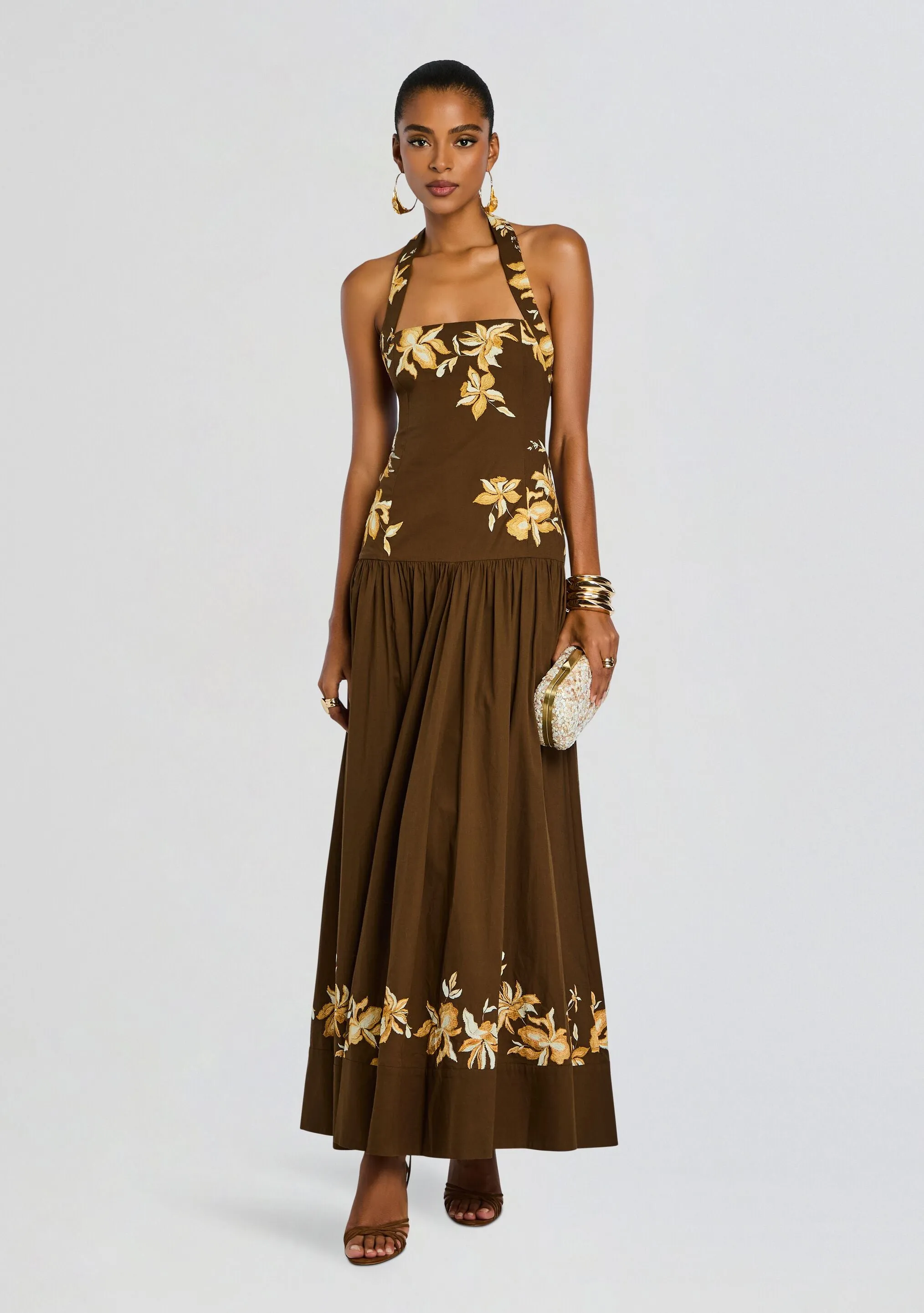 Bota Halter Maxi Dress sold by Retrofete