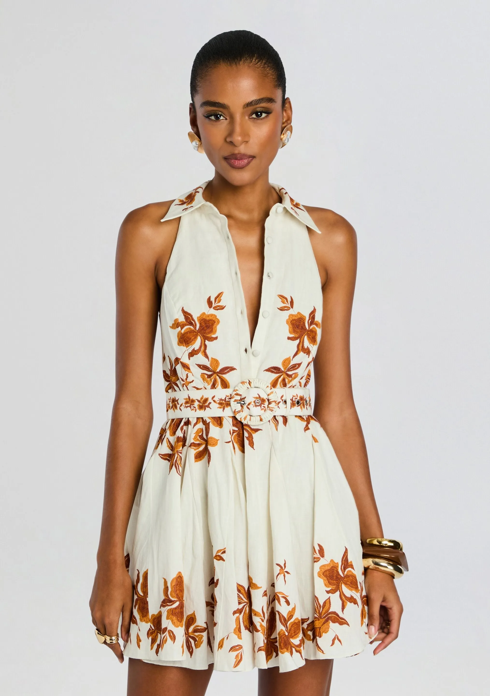 Ayra Short Dress with Belt Buckle sold by Retrofete product image thumbnail 5