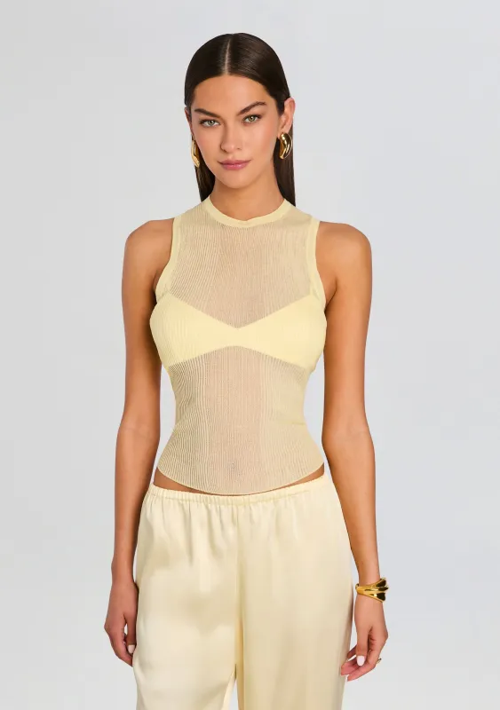 Jori Rib Knit Tank made by Retrofete