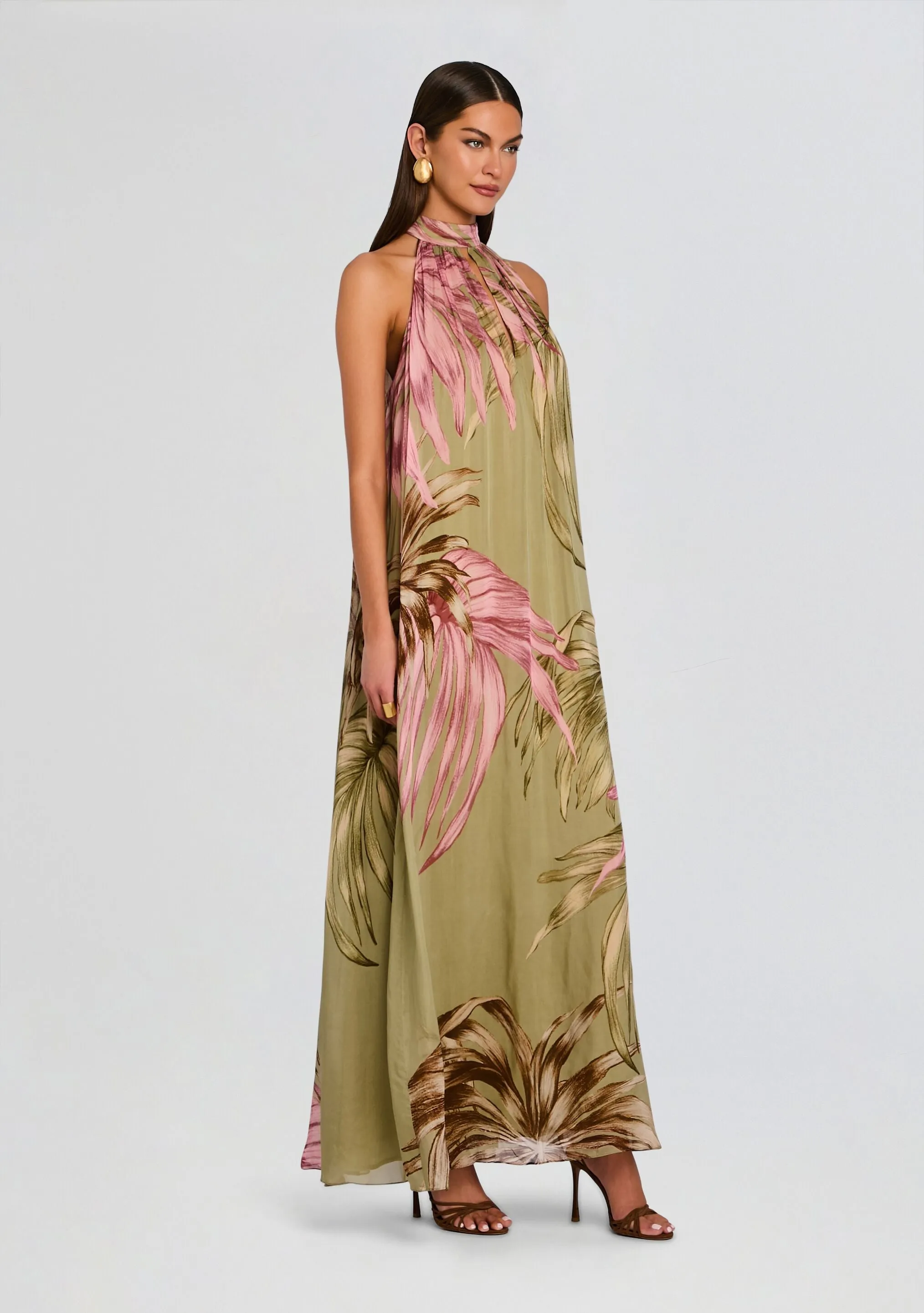 Fawn Flared Maxi Dress sold by Retrofete product image thumbnail 3
