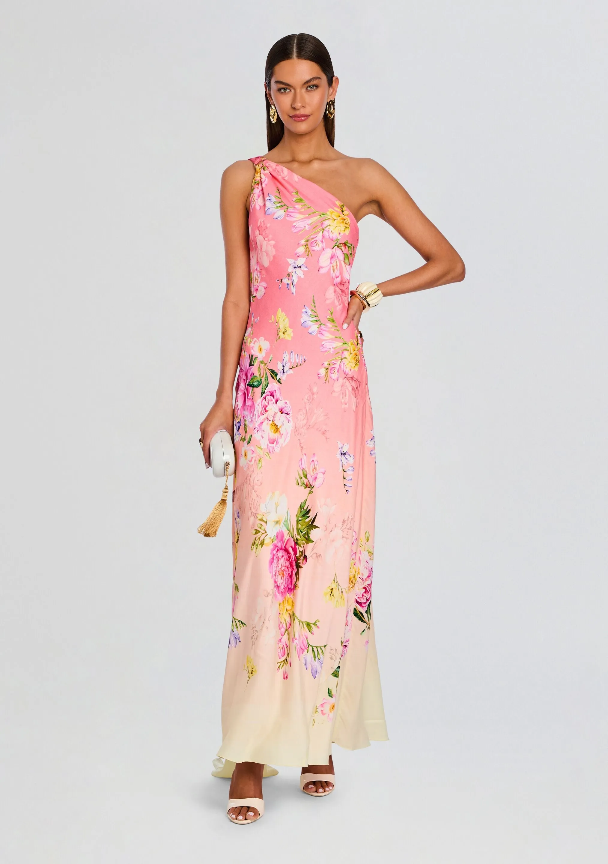 Avya One Shoulder Sash Dress sold by Retrofete