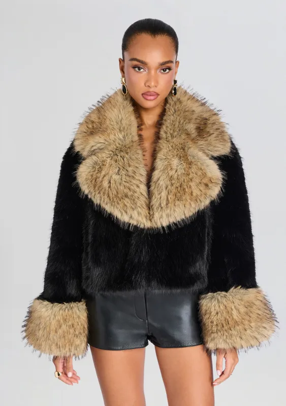 Beso Faux Fur Jacket made by Retrofete