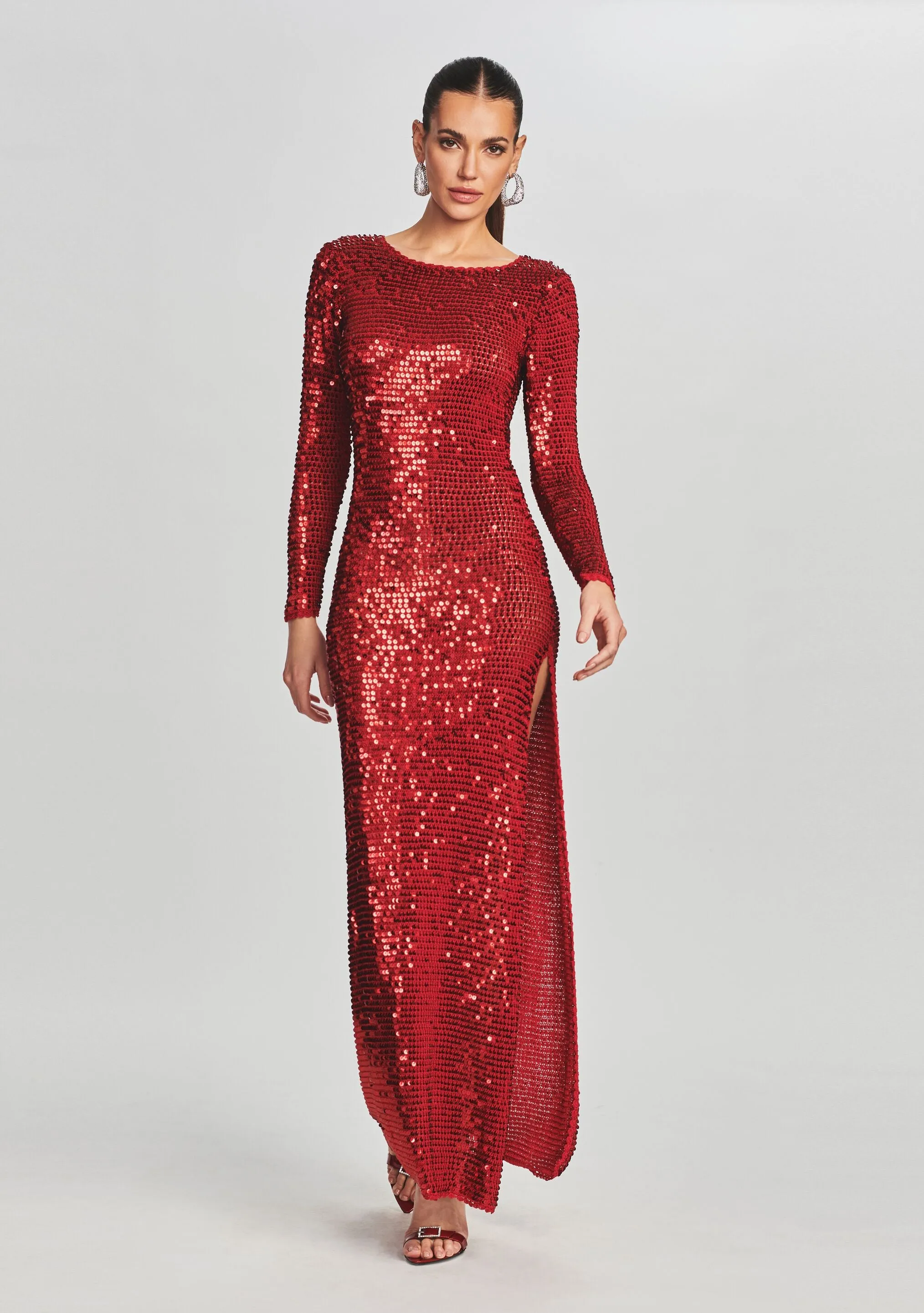 Alexa Sequin Crochet Dress sold by Retrofete product image thumbnail 5